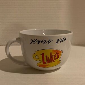 Gilmore Girls Luke's Diner White Yellow Soup Mug NEW